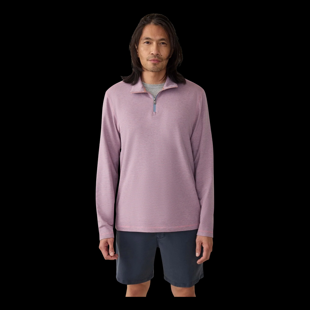 Movement Quarter Zip- Rose Creek Stripe